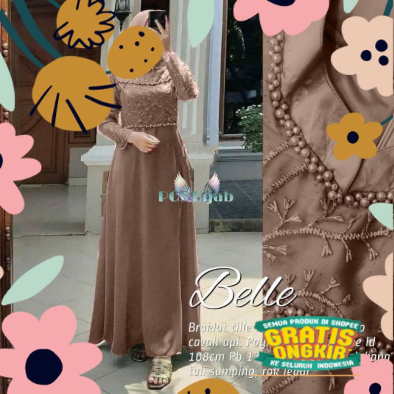HELEN MAXY SONIA DRESS SIZE STANDAR DAN JUMBO MUTIARA MAXY BRUKAT JUMBO MODERN GAMIS KONDANGAN SIMPL