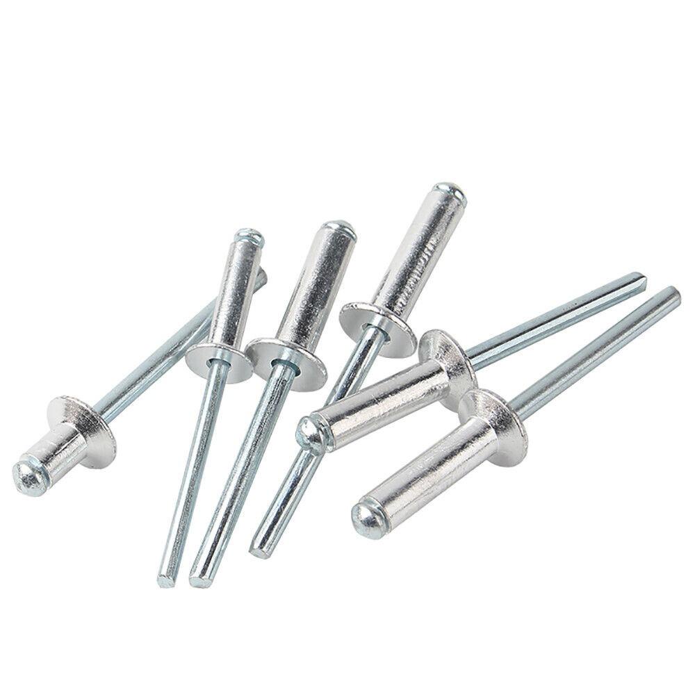 Populer 100pcs Pop Rivet Pengencang Paku Hardware Paku Rivet Sekrup Aluminium