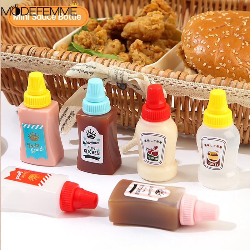 2pcs Botol Selai Peras Mini Wadah Penyimpanan Bumbu Dapat Digunakan Kembali Isi Ulang Saus Preserve Can Cream Madu Cuka Dispense Jar Untuk Rumah BBQ Camping