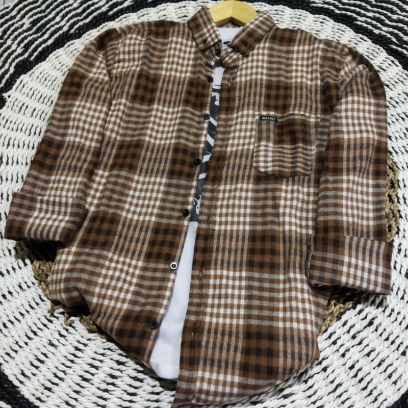 Kemeja Flanel Lengan Panjang Pria Wanita Import Terbaru Motif Kotak Kualitas Premium Fashion Flanel Wanita Terpopuler Flanel Terlaris Flanel Masa Kini Atasan Wanita Baju Wanita Hem Flanel Lengan Panjang Distro Import Kualitas Premium Terlaris Bestseller-L4