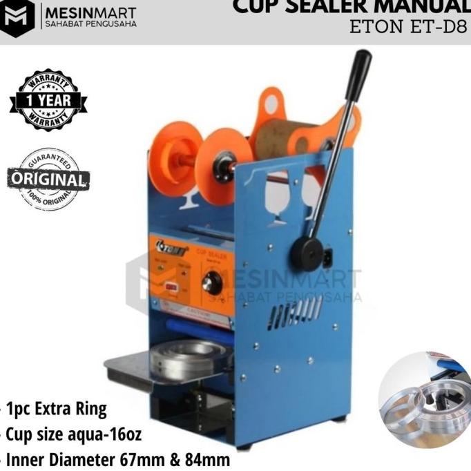 

Terbaru Cup Sealer Mesin Press Gelas Eton Et-D8 Original