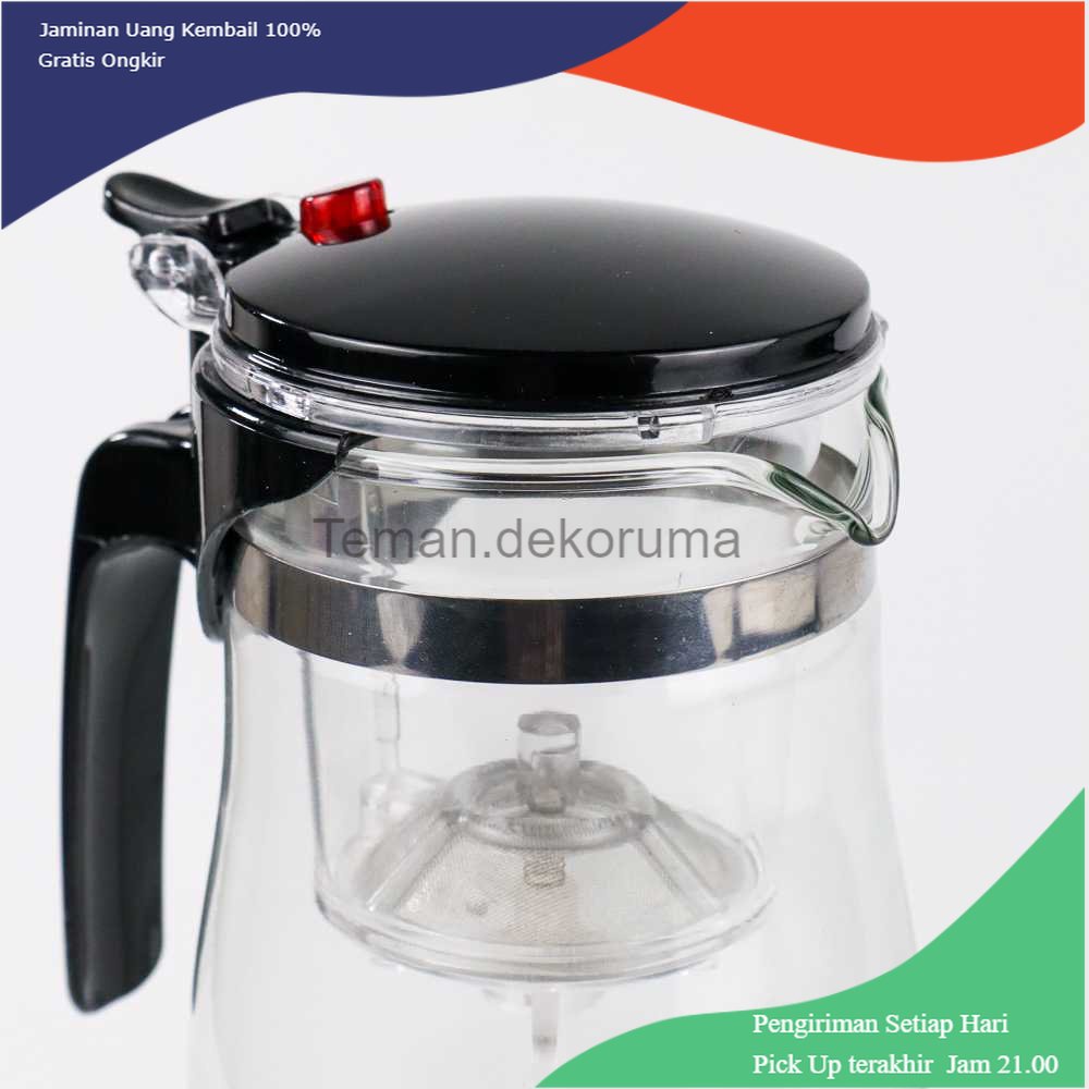 TD - GLS One Two Cups Teko Pitcher Teh Chinese Teapot Maker 700ml - TP-757