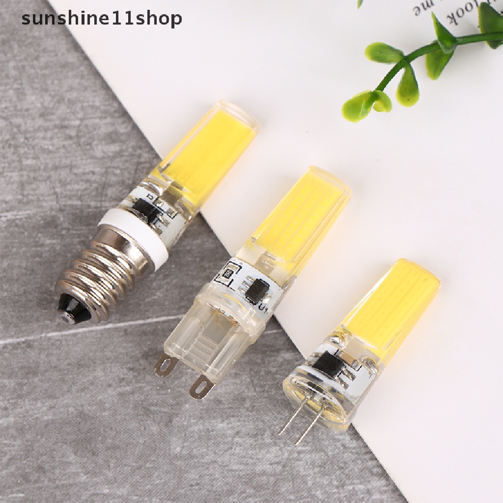 Sho 1Pc G4 G9 E14 9W Lampu Silica Gel COB 2508led Bohlam Dimmable Hemat Energi N