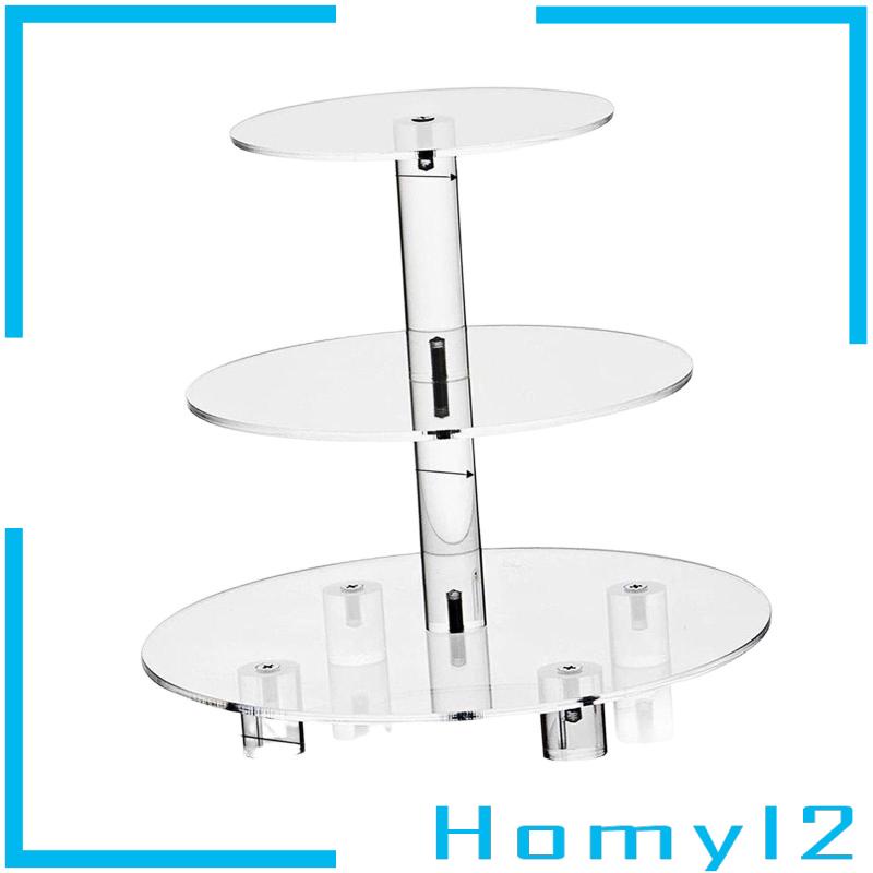 [HOMYL2] Cake Stand Besar Display Stand Akrilik 3tingkat Cupcake Stand Untuk Hajatan
