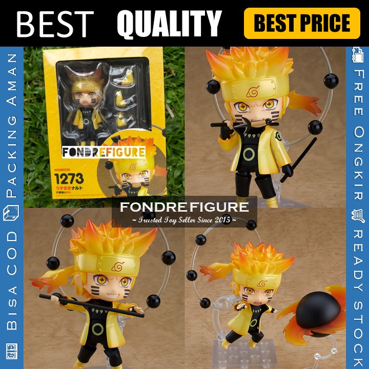 NENDOROID NARUTO UZUMAKI SAGE OF THE SIX PATHS 1273 NENDO SHIPPUDEN ORANGE YELLOW SUIT ACTION FIGURE