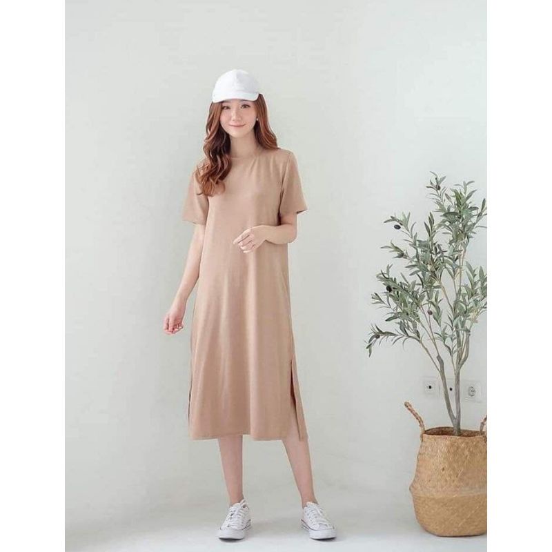 BASIC DRESS POLOS WANITA TUNIK