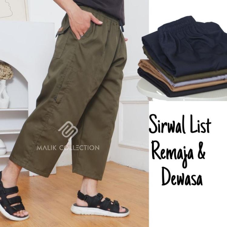 Terbaik Sirwal list dewasa /  Celana Sirwal dewasa laki-laki / celana dewasa allsize, jumbo, extra j