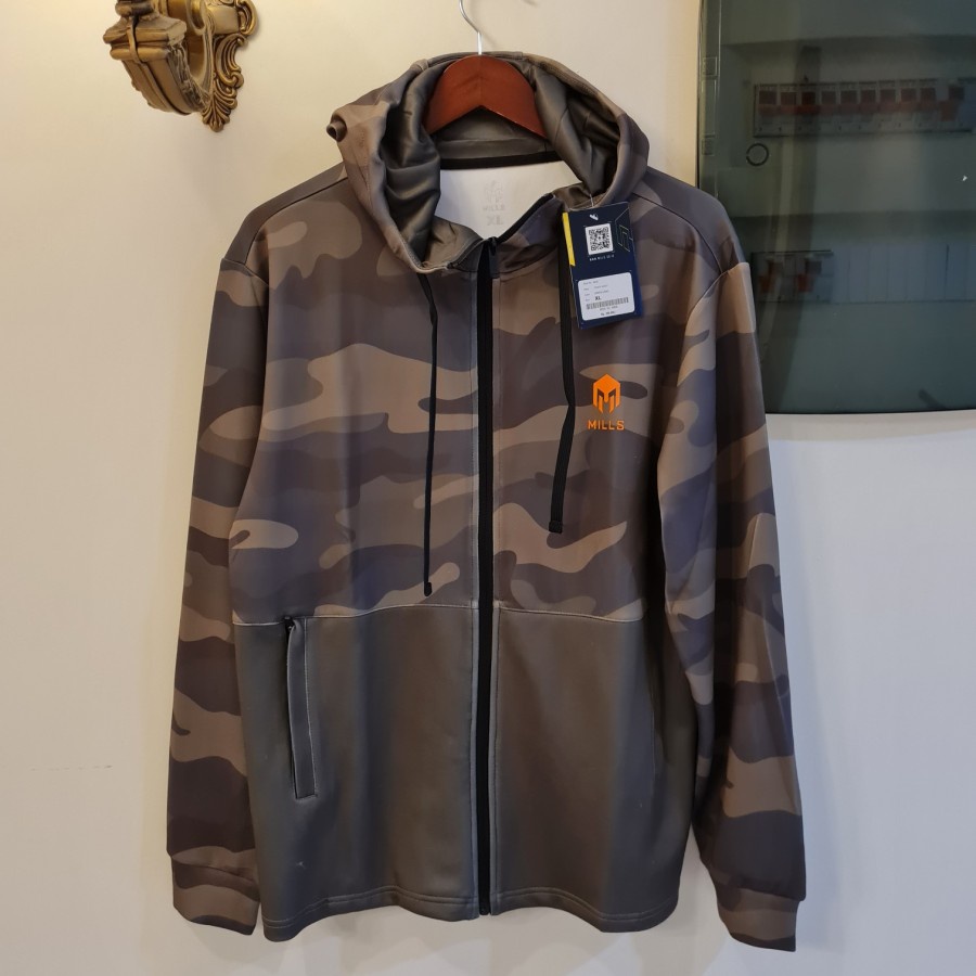 Jaket Hoodie MILLS Frisky Jacket Green Camo Original 100% BNWT