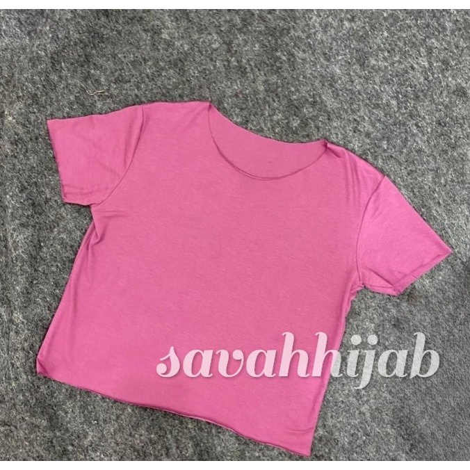 KAOS POLOS 6839/KAOS UNFINISHED/T SHIRT WANITA