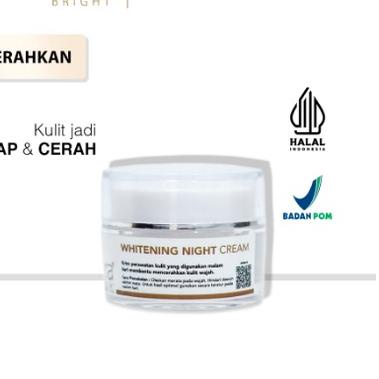 ✰ AURA BRIGHT WHITENING NIGHT CREAM 10GR  - NIGHT CREAM AURA BRIGHT ❁