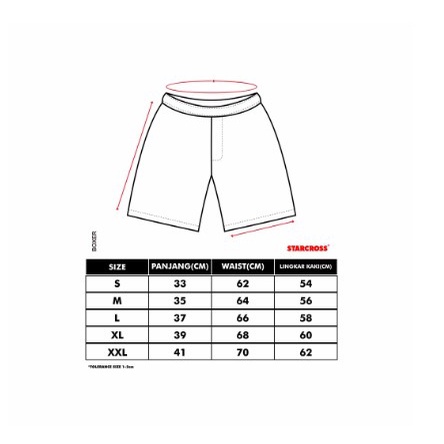 CELANA PENDEK BOXER STARCROSS | BXS 300