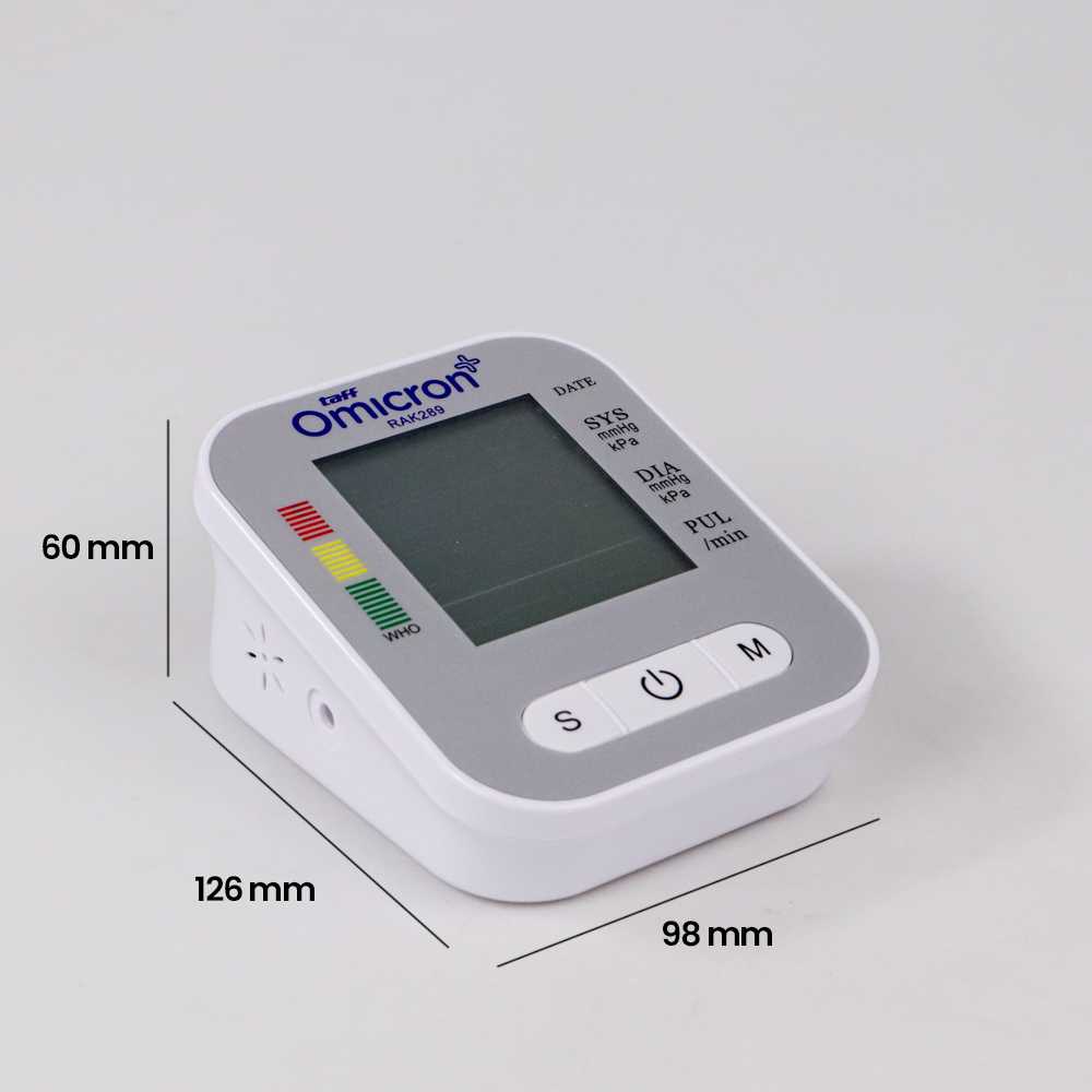 TaffOmicron Tensimeter Digital Ukur Tekanan Darah Blood Pressure Voice - RAK289