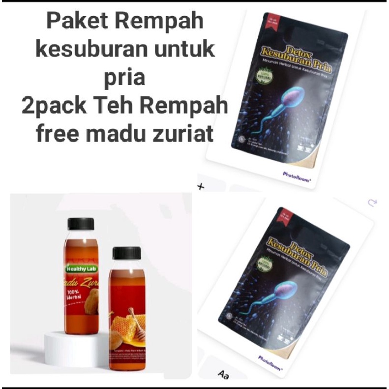 

Paket Rempah Kesuburan Pria 2 Pouch + madu