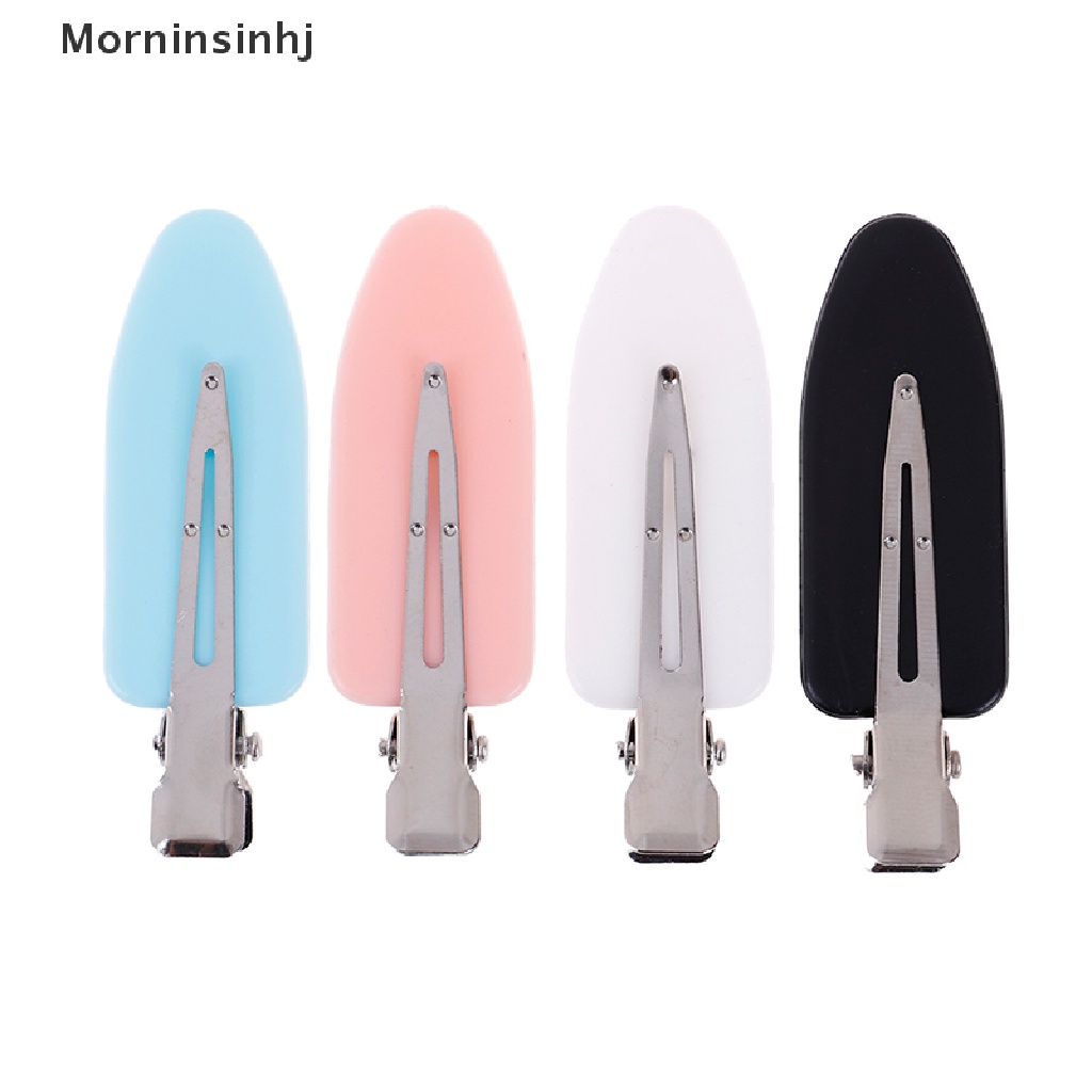 Mornin 4Pcs hair clip no bend Jepitan Poni Rambut no mark hair pin curl clips 4warna leaf id