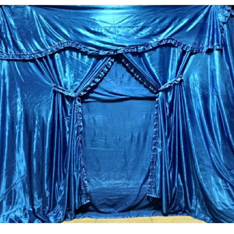 kelambu kain satin dekorasi/kelambu kain tebal 180x200