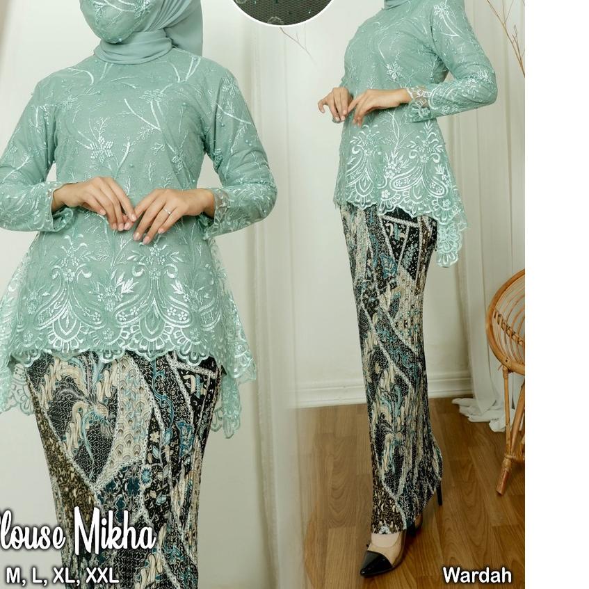 ➲ SET KEBAYA TULLE MIKHA - KEBAYA MODIS KEKINIAN - KEBAYA CANTIK - MODEL KEBAYA TERLARIS 2022 - KEBA