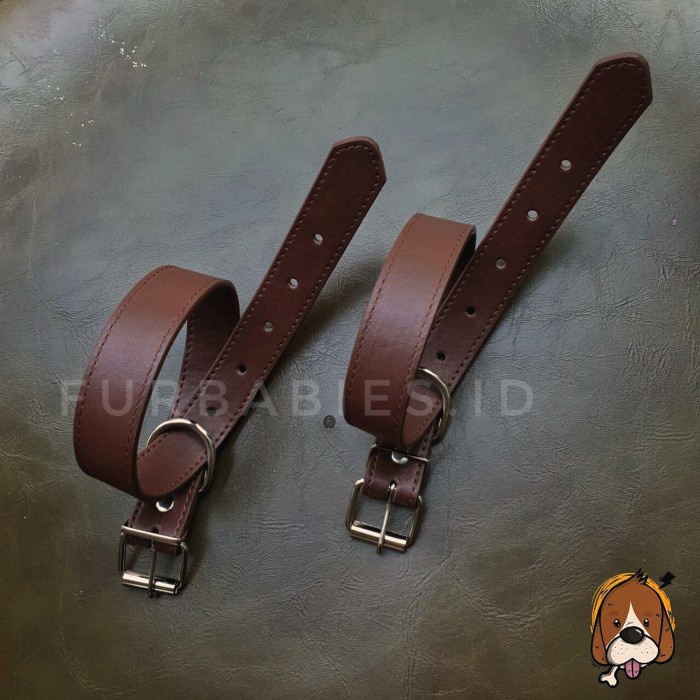 Terlaris Kalung Anjing Ukuran Big Xl Anjing Besar Pitbull Husky Golden Leather