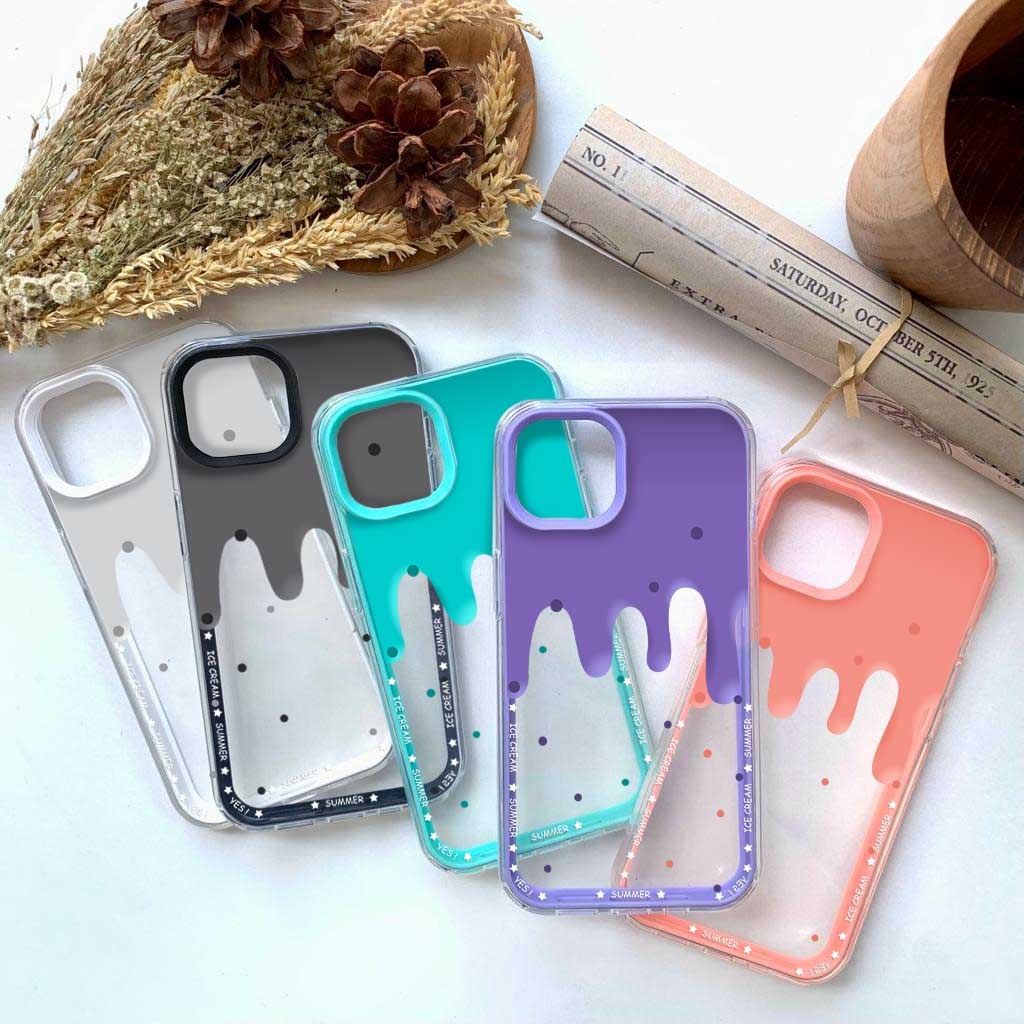 PRINTING BUMPER 3IN1 Ice Cream case realme c31 c35 5 5i c25 c12 c20 c11 2021 c15 c11 c21y c25y c30 c33