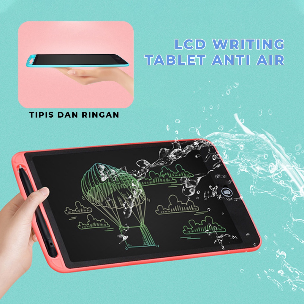 LCD Writing Tablet 8.5 Inch Papan Tulis Led Board Digital Pencil Drawing Pad Portable Tab Mainan Anak Untuk Menulis Gambar Tombol Hapus Otomatis Anti Ribet| GROSIRXPRESS