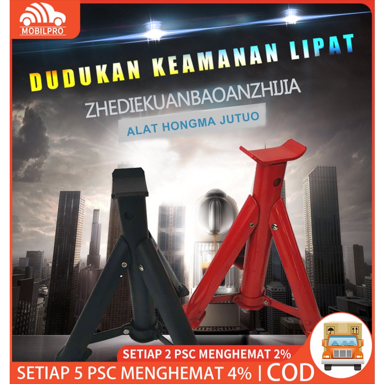 Jack Stand 3 Ton WITH PIN / Tahanan Dongkrak 3Ton / Penahan Dongkrak Mobil 3 Ton