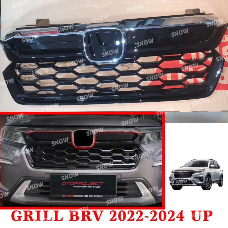Grill Depan Bumper Honda Brv 2022 2023 2024 Hitam Modulo