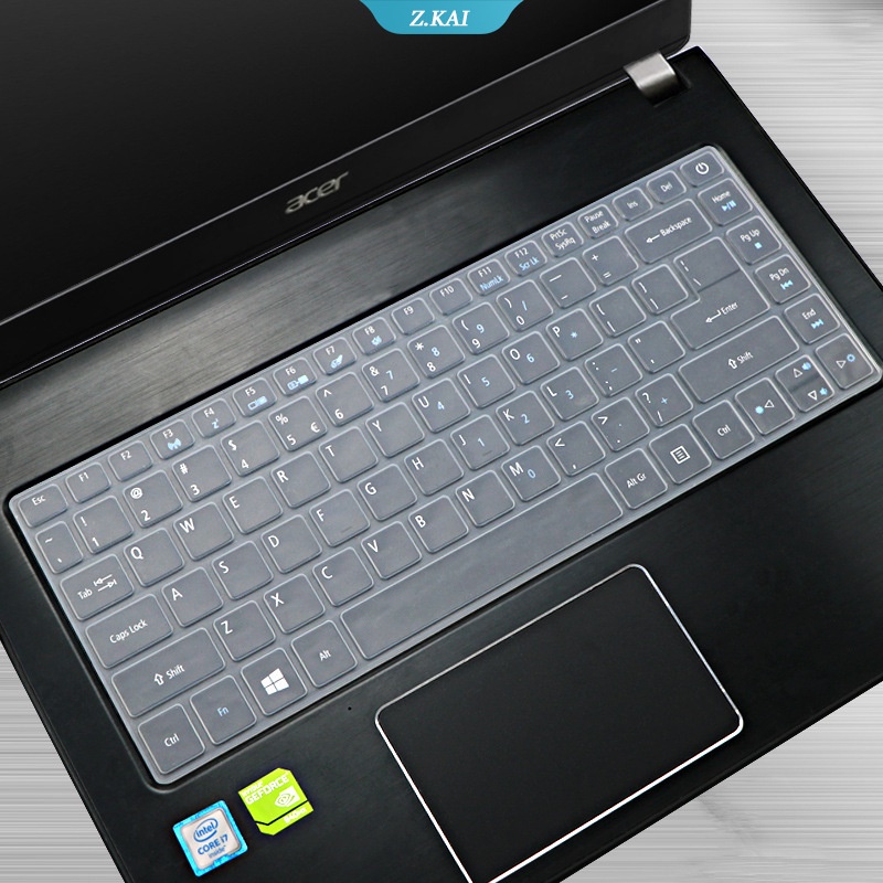 ASPIRE 14 &quot;Sarung Keyboard Tahan Air Pelindung Kulit Acer Aspire3 A314-31 ES1-433G A314 E1-410 /422 /432/470/472 ES1-411 E5-421 V3-471G Masker Keyboard Silikon [ZK]