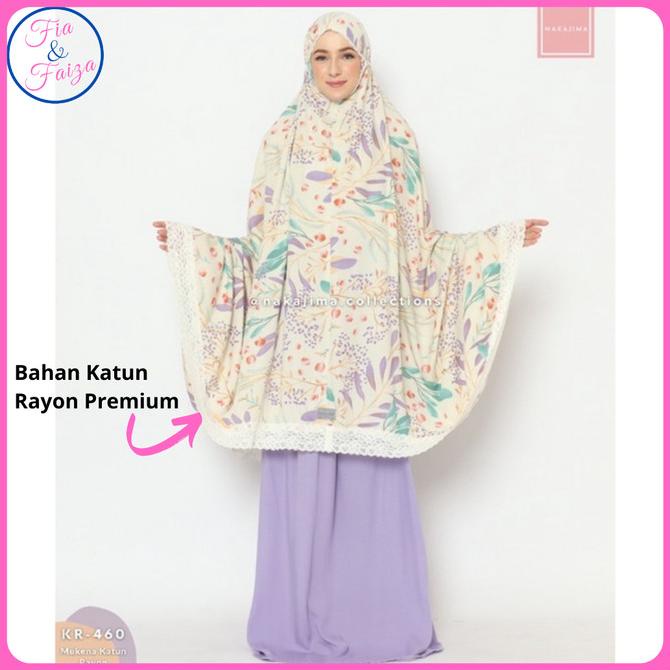 Mukena Katun Rayon Premium Nakajima Mukenah Adem Lembut Plus Pouch Bag
