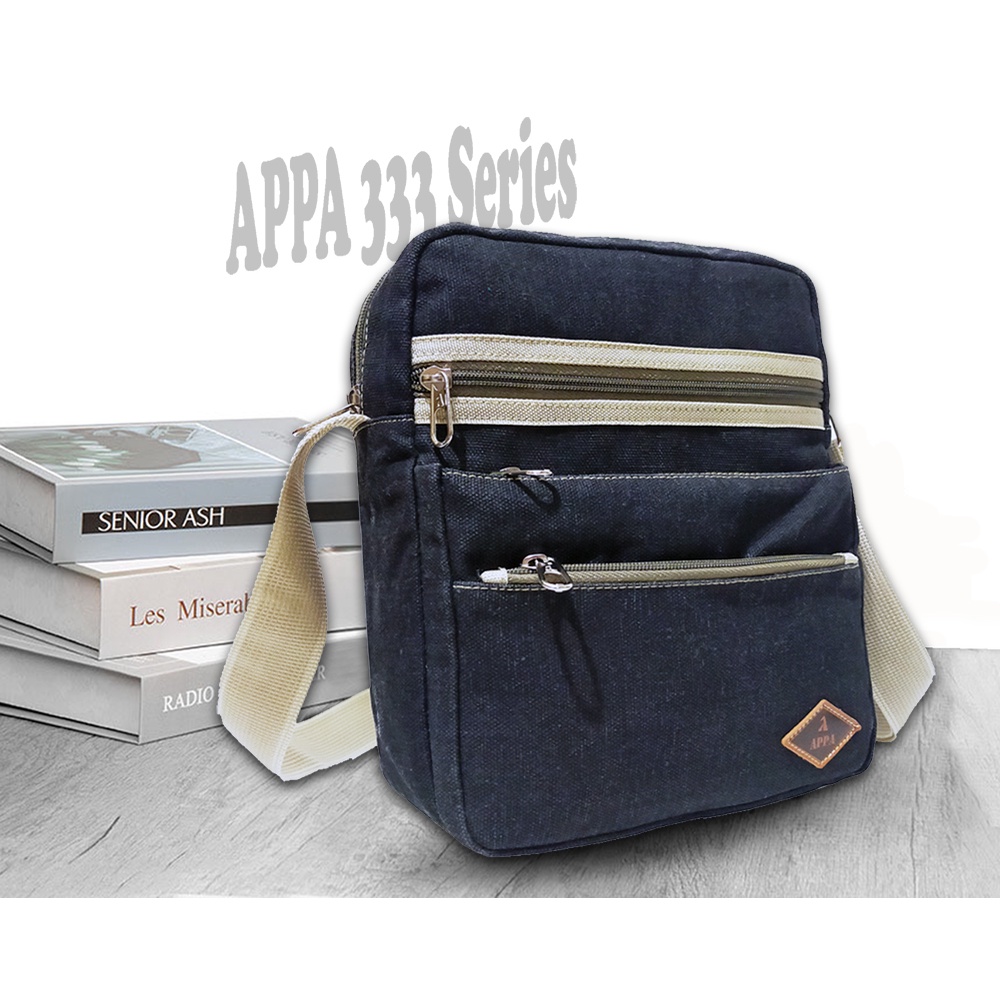 Tas Slempang Kanvas Pria Wanita Slingbag Vintage