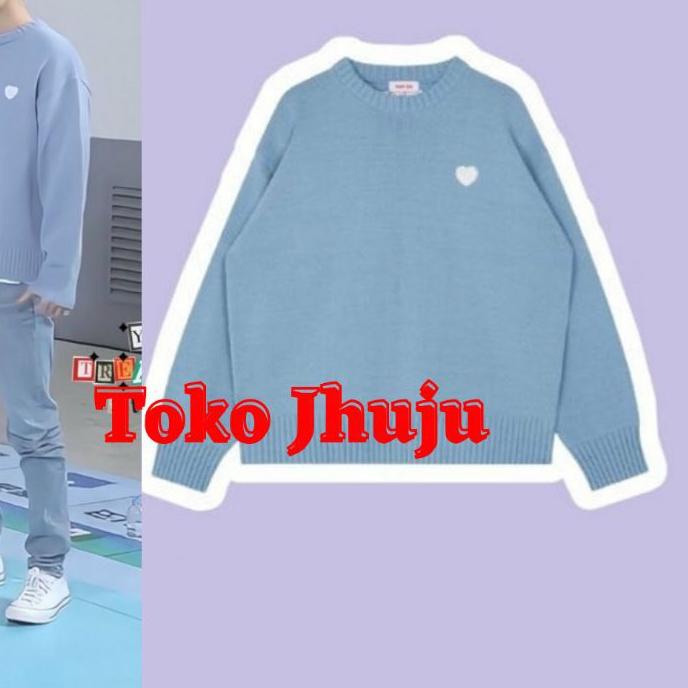 ✴ Basic Sweater Treasure Doyoung Style White Heart path ⅎ