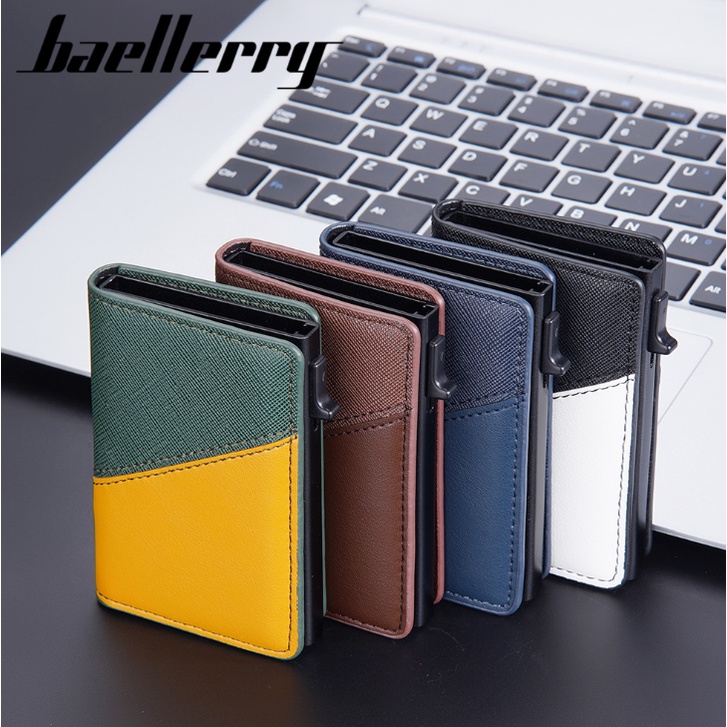 Dompet Kartu Kulit RFID Baellerry Original Anti Theft Card BLY064