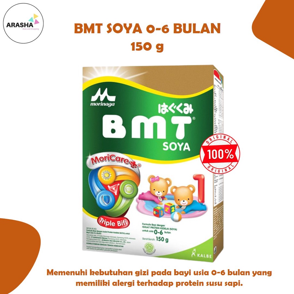 BMT SOYA 150 gram 0-6 Bulan - Susu Formula Bayi Alergi Susu Sapi