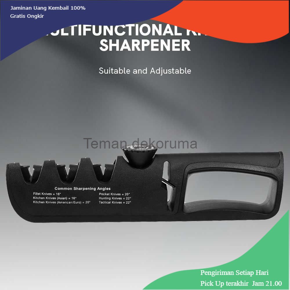 TD - DPR WAK Pengasah Pisau Dapur 5in1 Gunting Knife Sharpener Profesional - WK2003C