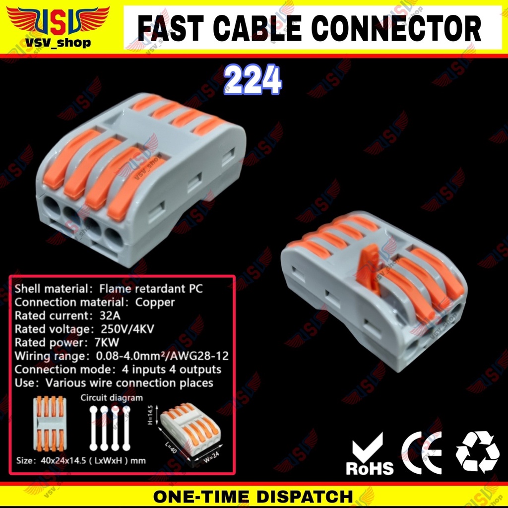 Terminal Konektor Kabel Listrik Quick Cable Connector Terminal Block Listrik