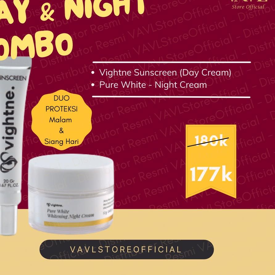 

➥ [READY] VAVL DAY & NIGHT CREAM Vightne PureWhite by Virginy Valentine (vivalentine) Pure White GRAM ▼