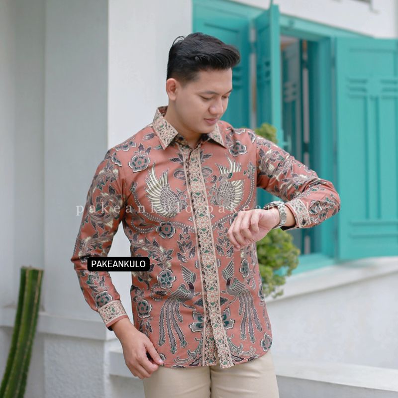 Batik Premium Pria Slimfit || Motif Sakuntala