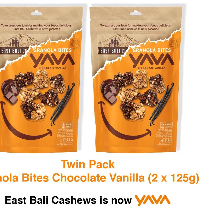 

✪ YAVA Twin Pack Granola Bites Chocolate Vanilla (2 x 125g) ♘