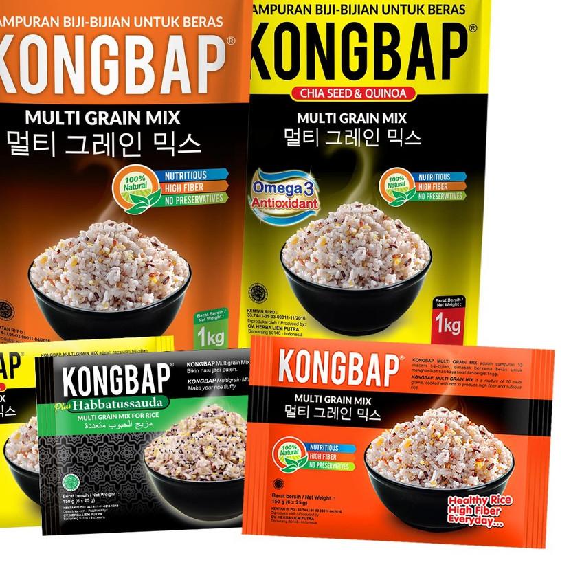 

◌ Kongbap Multigrain Mix Beras Organik 1 Kg Natural Super Food ✹