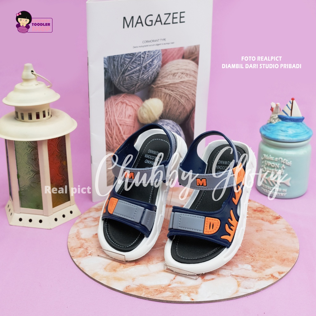 Chubby Glory SH21110 SEPATU SENDAL GUNUNG CASUAL SPORT ANAK LAKI LAKI 1 - 9 TAHUN IMPORT sendal gunung sandal slip on karet jelly sandal anak 1 tahun sampai 9 tahun anti licin pakai perekat cocok untuk anak baru bisa jalan kece termurah