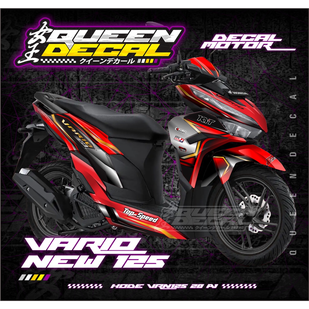 DEKAL STIKER VARIO 125 NEW 2022 -  STIKER FULL BODY STRIPING CUTTING STIKER - KODE VRN125
