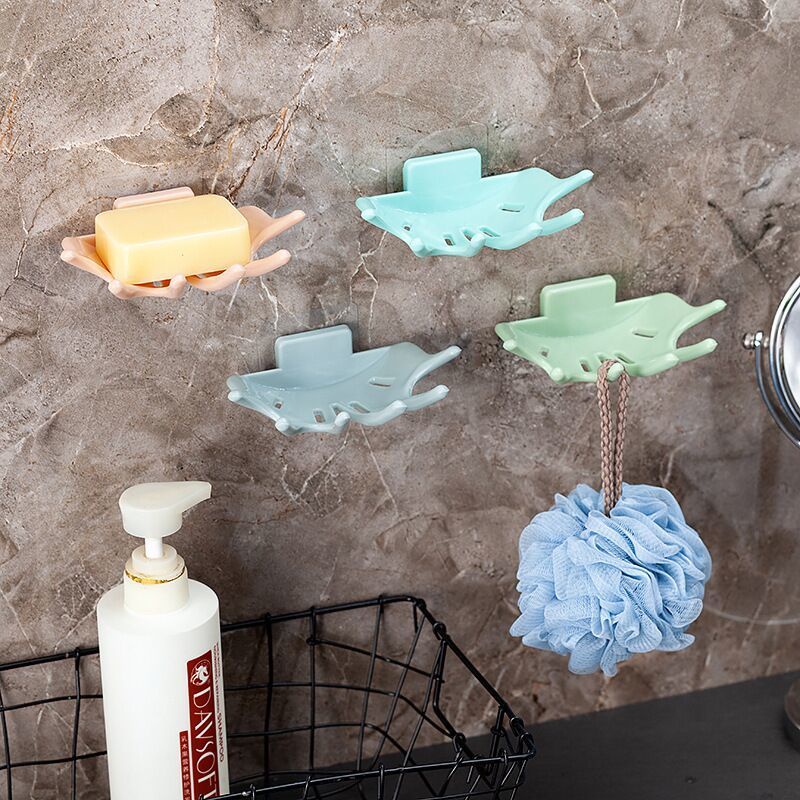 Hot Sale/Kotak Sabun Tempel Dinding Kamar Mandi Kreatif/Rak Piring Sabun Gantung Dinding Perekat Diri/Drain Soap Dish Container Organizers/Aksesoris Organizer Kamar Mandi