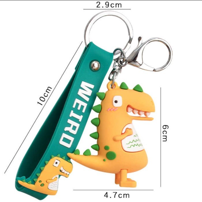 ⭐️𝐈𝐇𝐒 𝟗𝟗𝟕 𝐋𝐚𝐦𝐩𝐮𝐧𝐠⭐️Gantungan Kunci Karakter Dinosaurus Lucu Keychain Dinosaurus Weiro Import