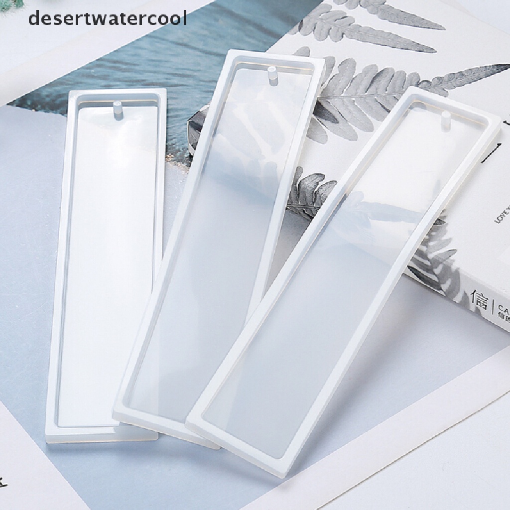 Deid Persegi Panjang Silikon Bookmark Cetakan DIY Membuat Epoxy Resin Perhiasan DIY Craft Mould Martijn