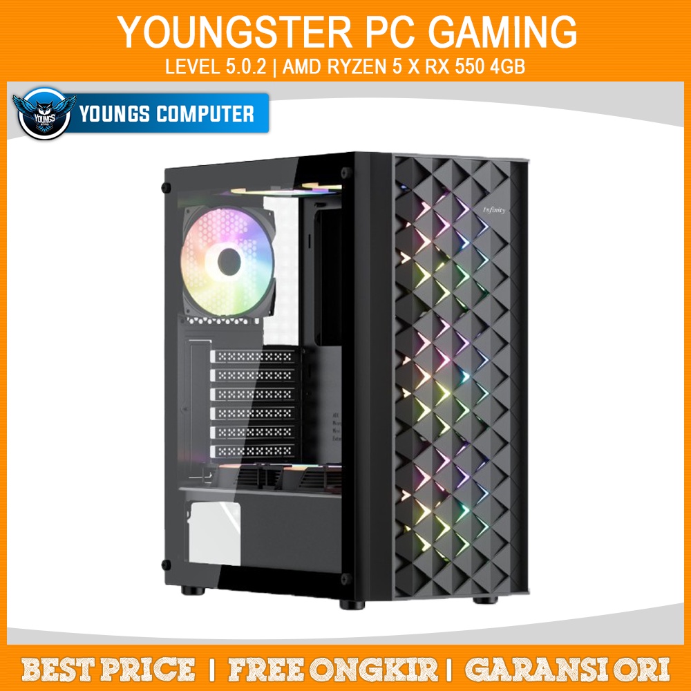 YOUNGSTER PC GAMING | LEVEL 5.0.2 | AMD Ryzen 5 x RX 550 4GB