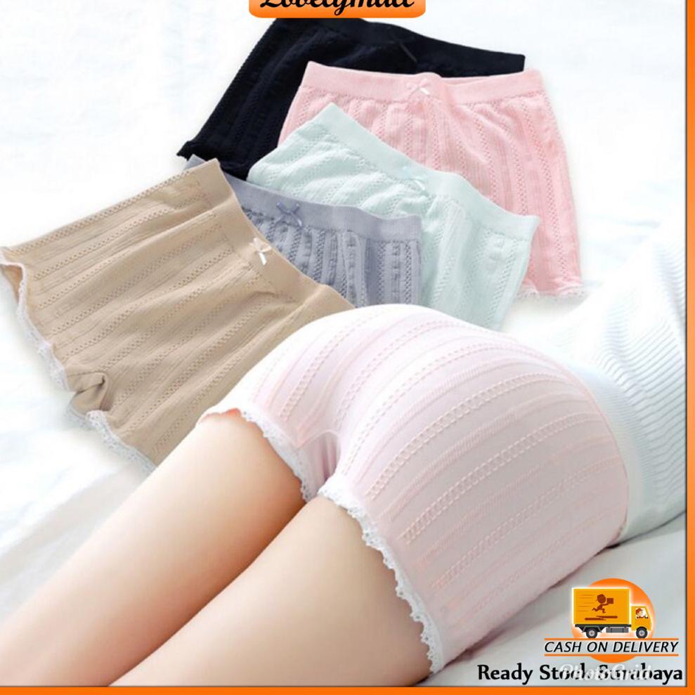 G36 【 Lovely Mall 】LM007  CD WANITA Celana Dalam Short Fashion Wanita Celana Pendek Celana Boxer CEW