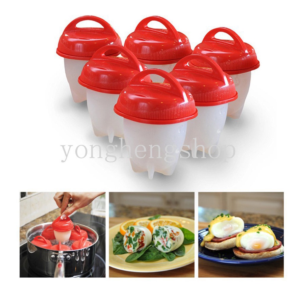 Cangkir Mini Bahan Silikon Anti Lengket Untuk Memasak Telur Rebus