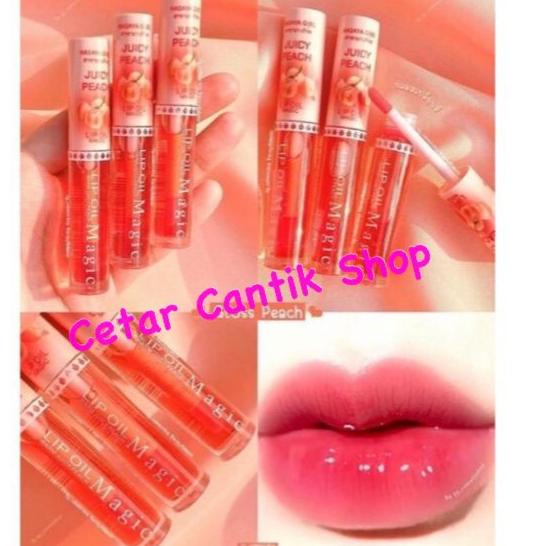 ♫ [LUSINAN] Lip Oil Magic Peach Hasaya / Sasimi Liptint Peach ☏