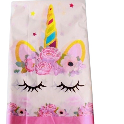UNICORN TAPLAK MEJA PESTA TAPLAK MEJA PLASTIK MOTIF UNICORN