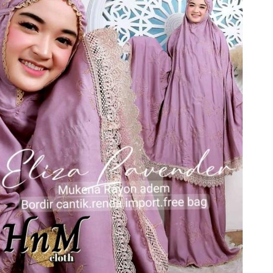 ✲ HM MUKENA ELIZA /MUKENA RAYON/MUKENA SLETING/BORDIR IMPORT/SOLO//SUTRA/ ✲
