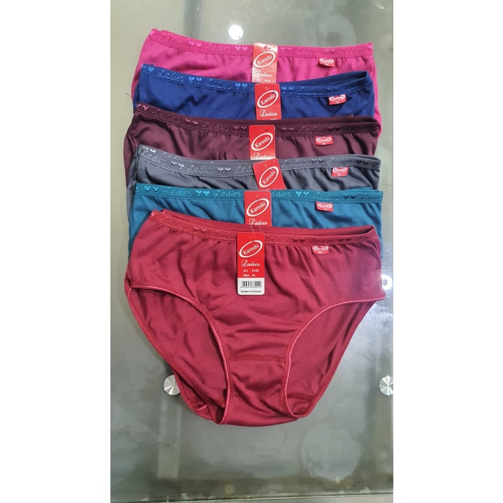 6 Pcs Celana Dalam Perempuan CD Wanita Dewasa Kareshi Karet ladies Art 9128 TOKO KEANULOVA