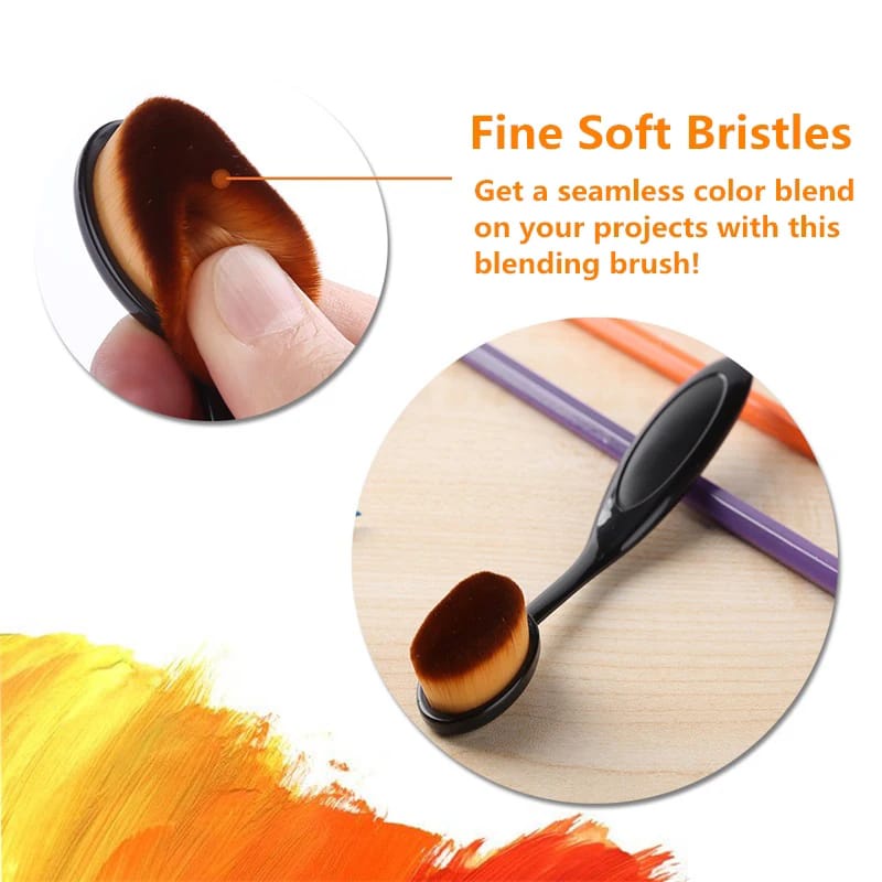 KUAS FOUNDATION OVAL / BRUSH MAKE UP FOUNDATION BENTUK SIKAT F949